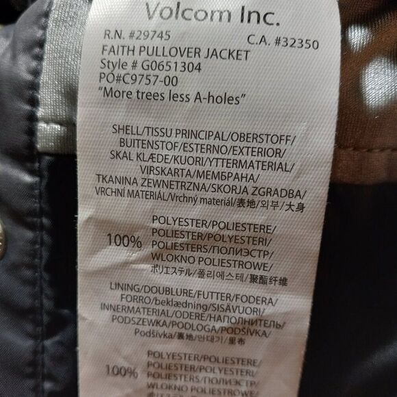 Harley-Davidson Motor Cycles/Volcom Inc XL Wolf interior Faith Pullover Biker - Picture 11 of 11